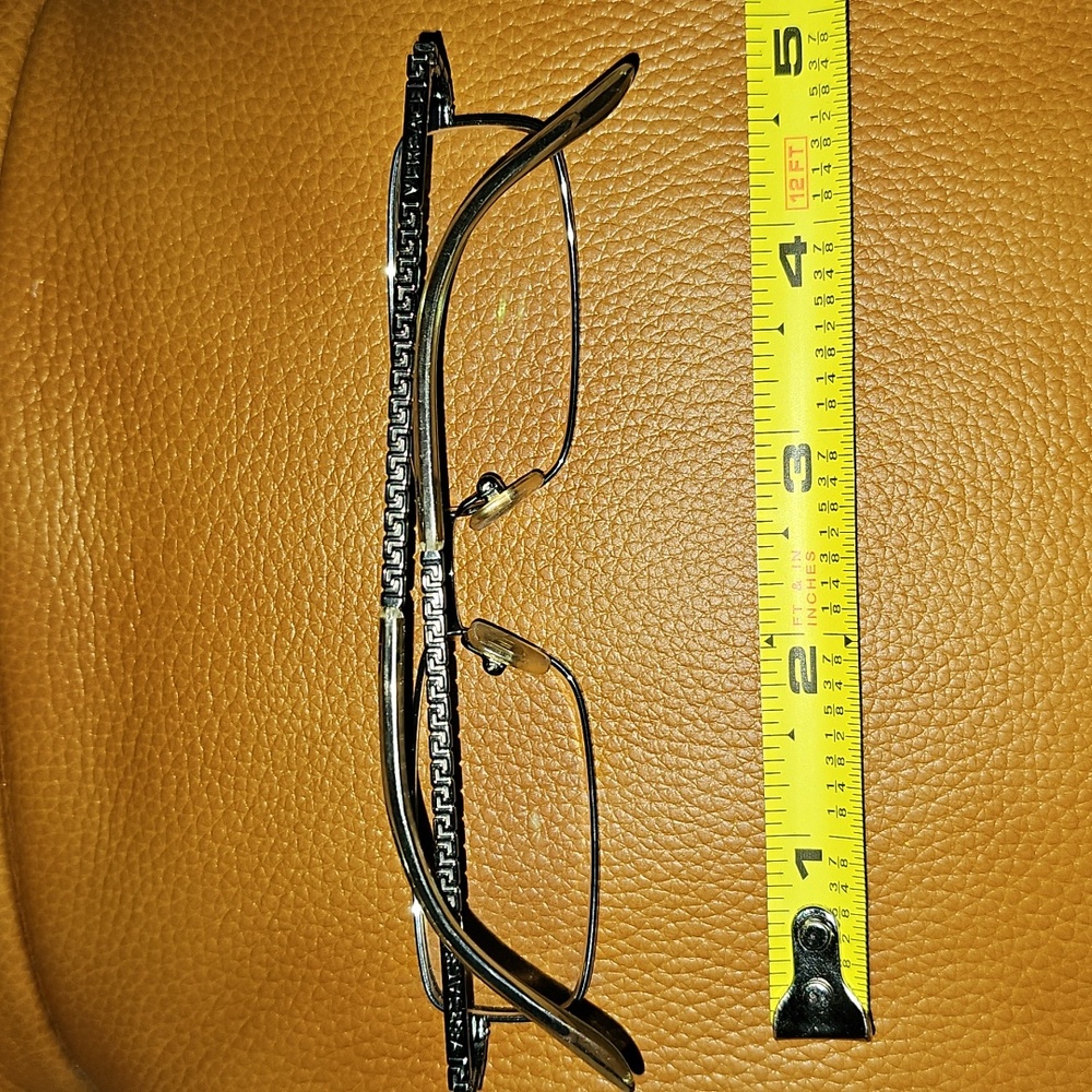 Stylish Silver Versace Rectangular Eye Glasses It… - image 3